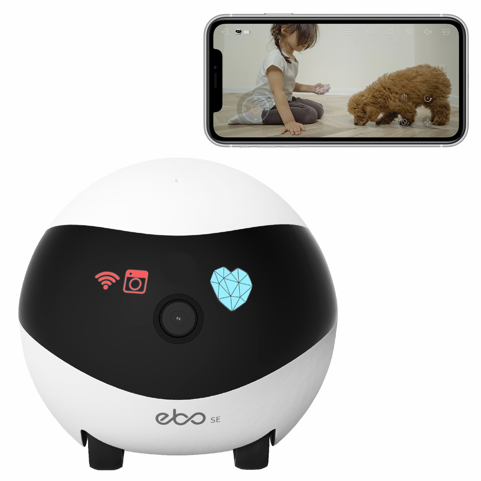 Home Security Robot - EBO SE Inteligentny Robot Domowy z