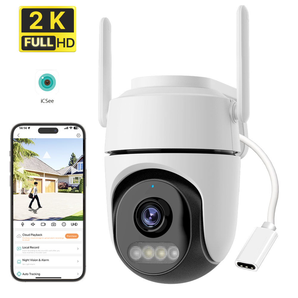 Home Security For Windows - Kamera WONSDAR 2K FHD Wifi PTZ