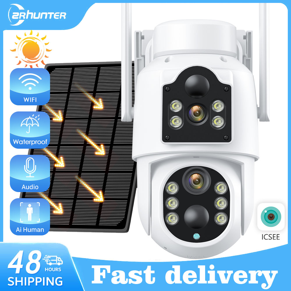 Home Security Outdoor Camera System - Kamera słoneczna 4K 8MP wbudowana bateria