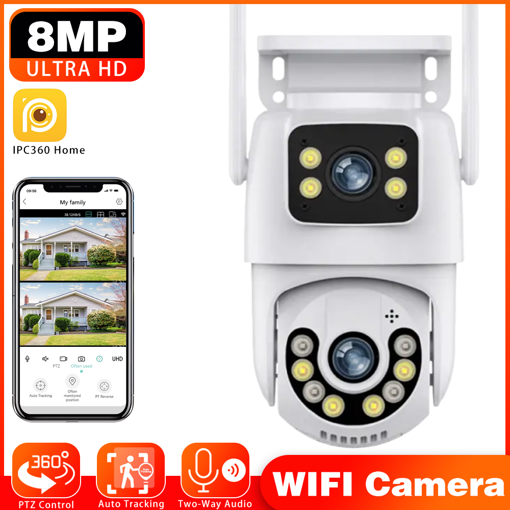 Home Security Outdoor Camera System - Kamera IP IPC360 8MP z Wi-Fi