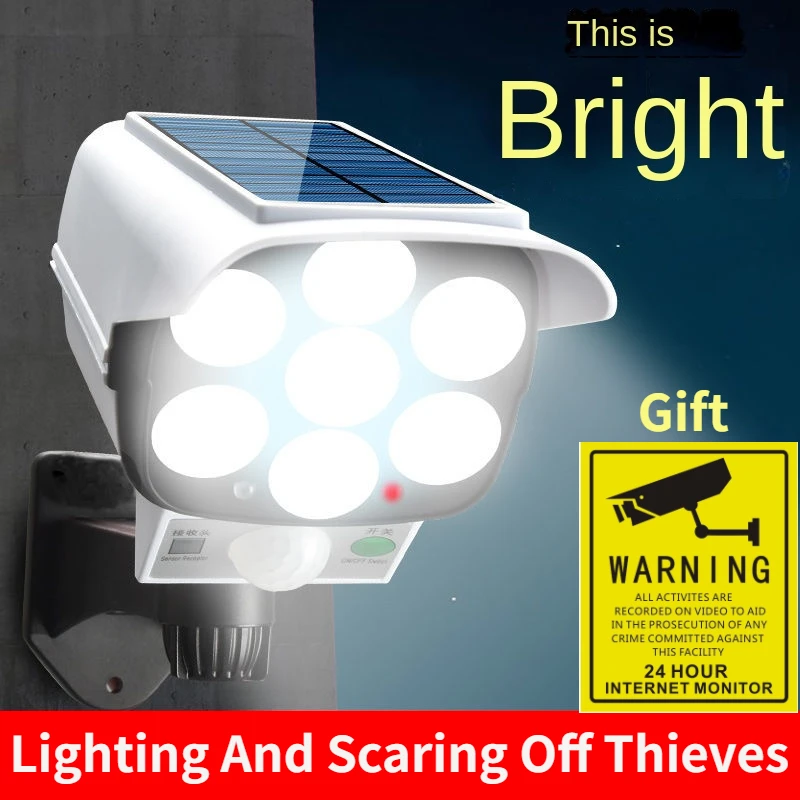 Home Security Company - Zewnętrzna lampa słoneczna z czujnikiem ruchu