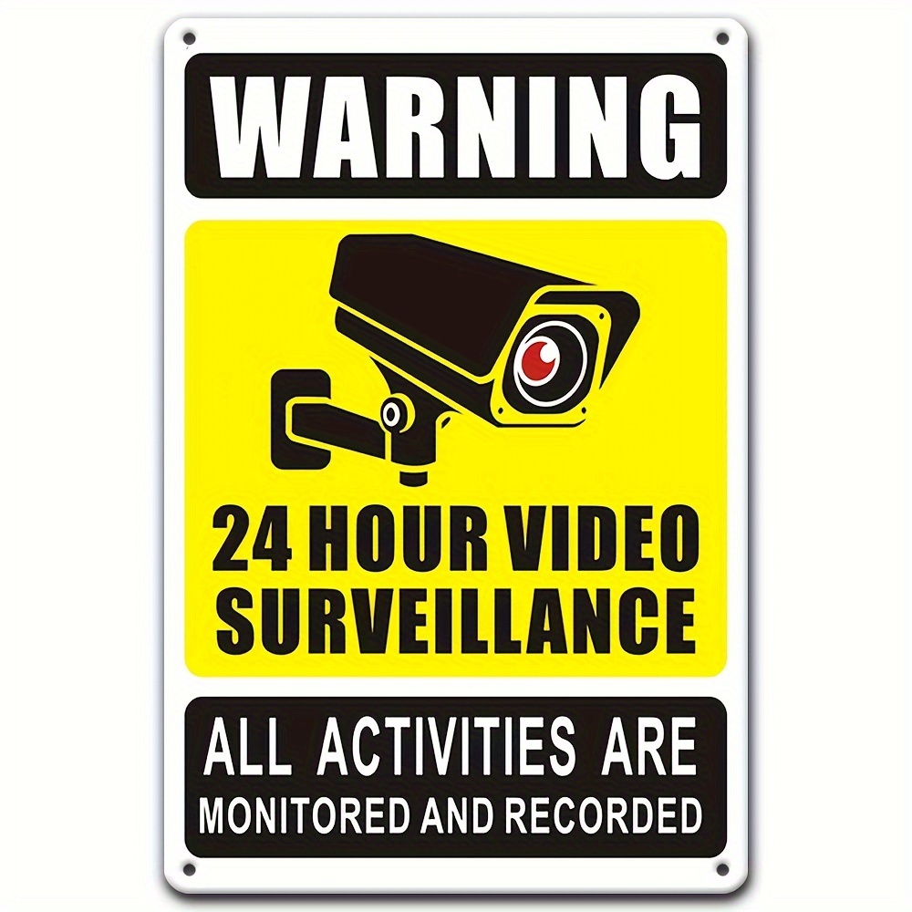Home Security Company - Znak ostrzegawczy: Nadzór wideo 24/7 -