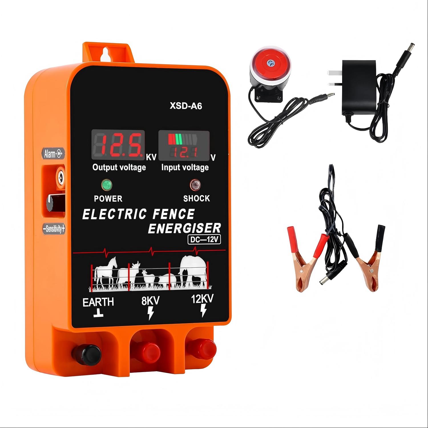 Home Security Electric Fence - Elektryczny ogranicznik pastwiskowy 20KM, 5,5 Joule,