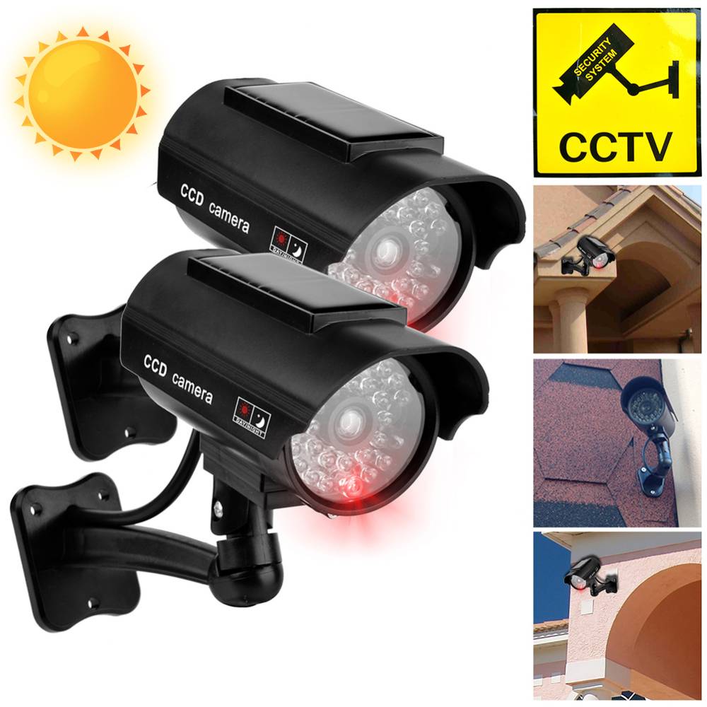 Home Security Outdoor Camera System - Zewnętrzna kamera symulacyjna słoneczna wodoodporna atrapa