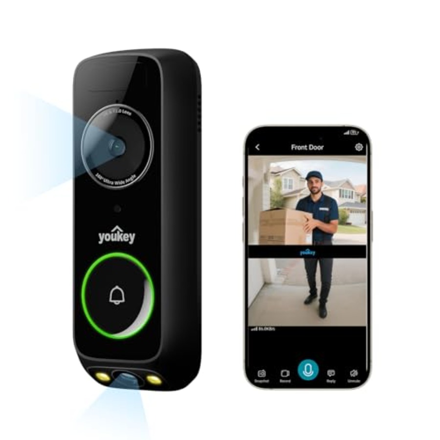 Home Security No Subscription - Bezprzewodowy dzwonek do drzwi z kamerą