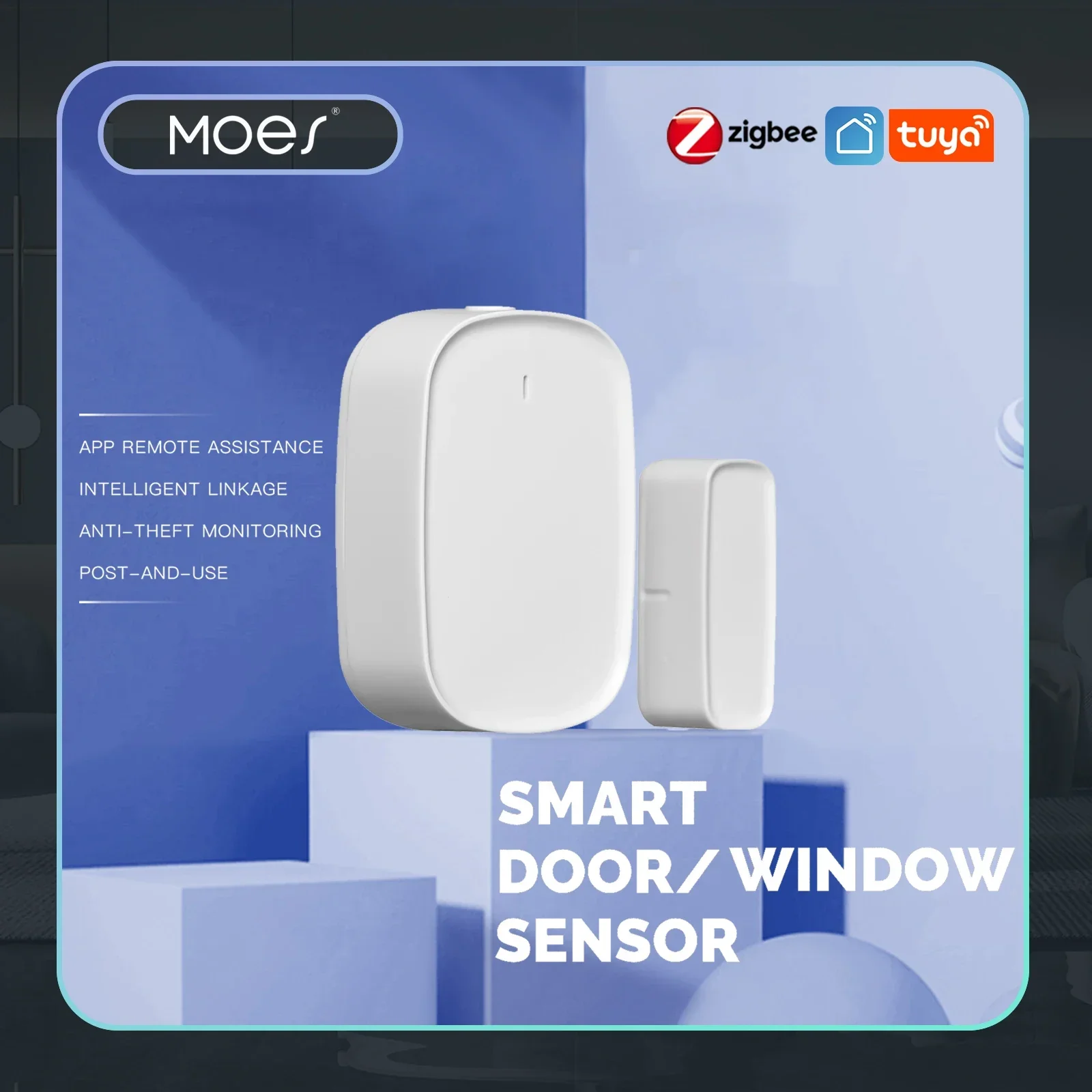 Home Security Company - MOES Tuya ZigBee/Wifi inteligentne okno drzwi