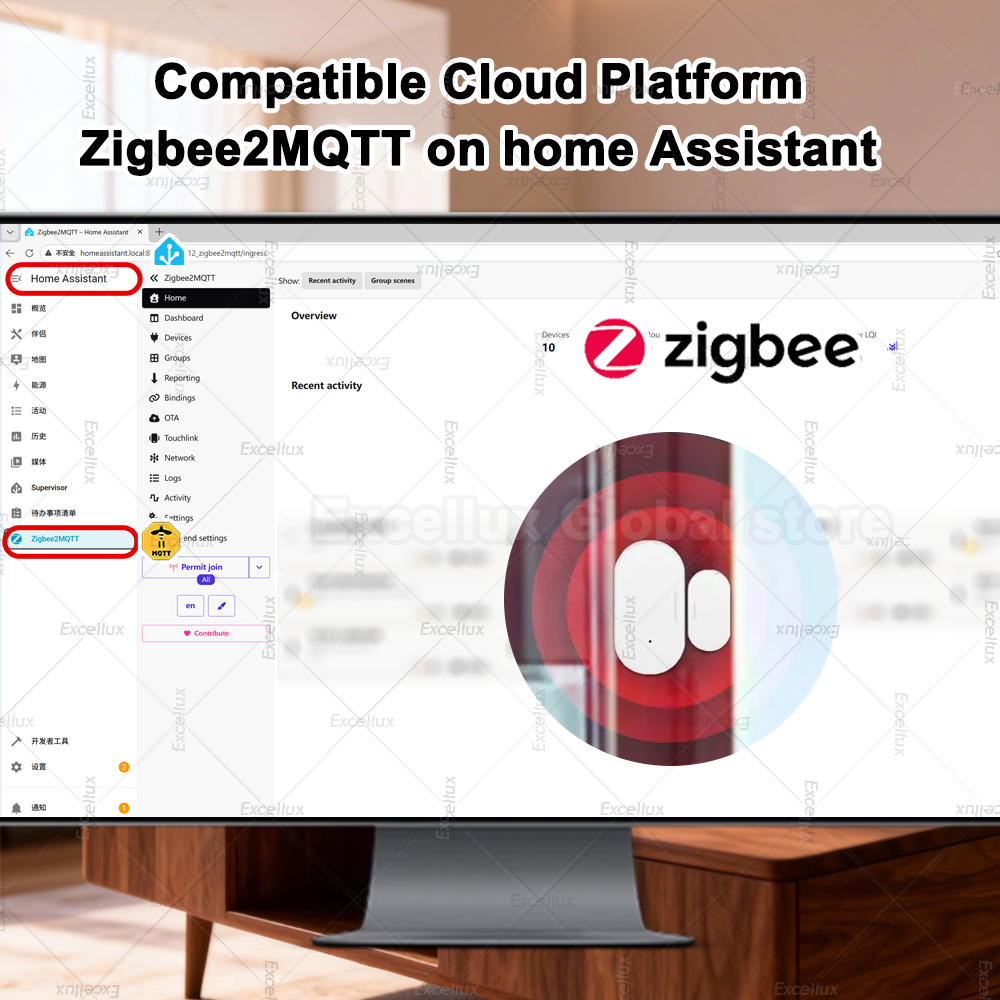 Zigbee 3.0 czujnik okna drzwi  – Home Security Devices recenzja i cena