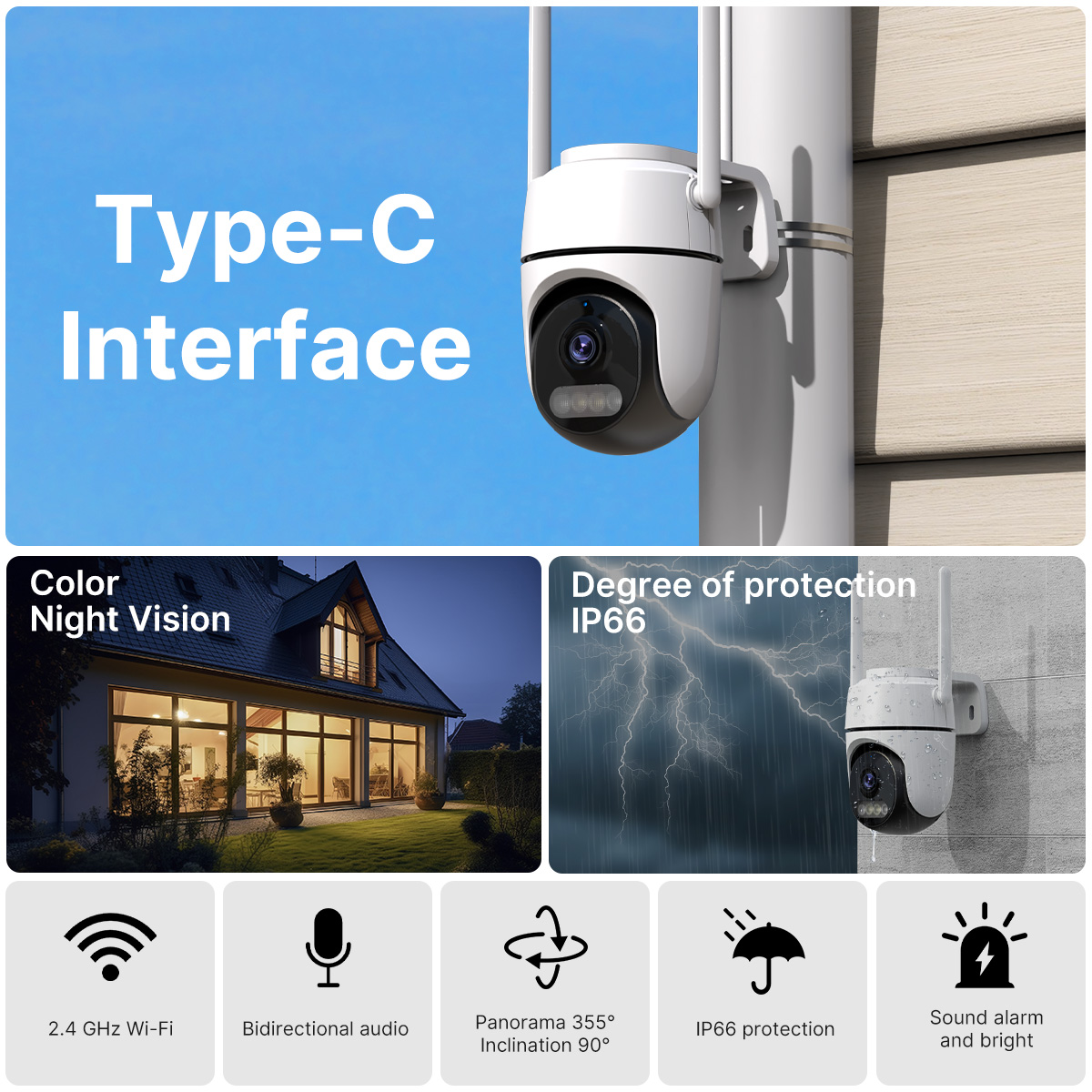 Kamera WONSDAR 2K FHD Wifi PTZ – Home Security For Windows recenzja i cena