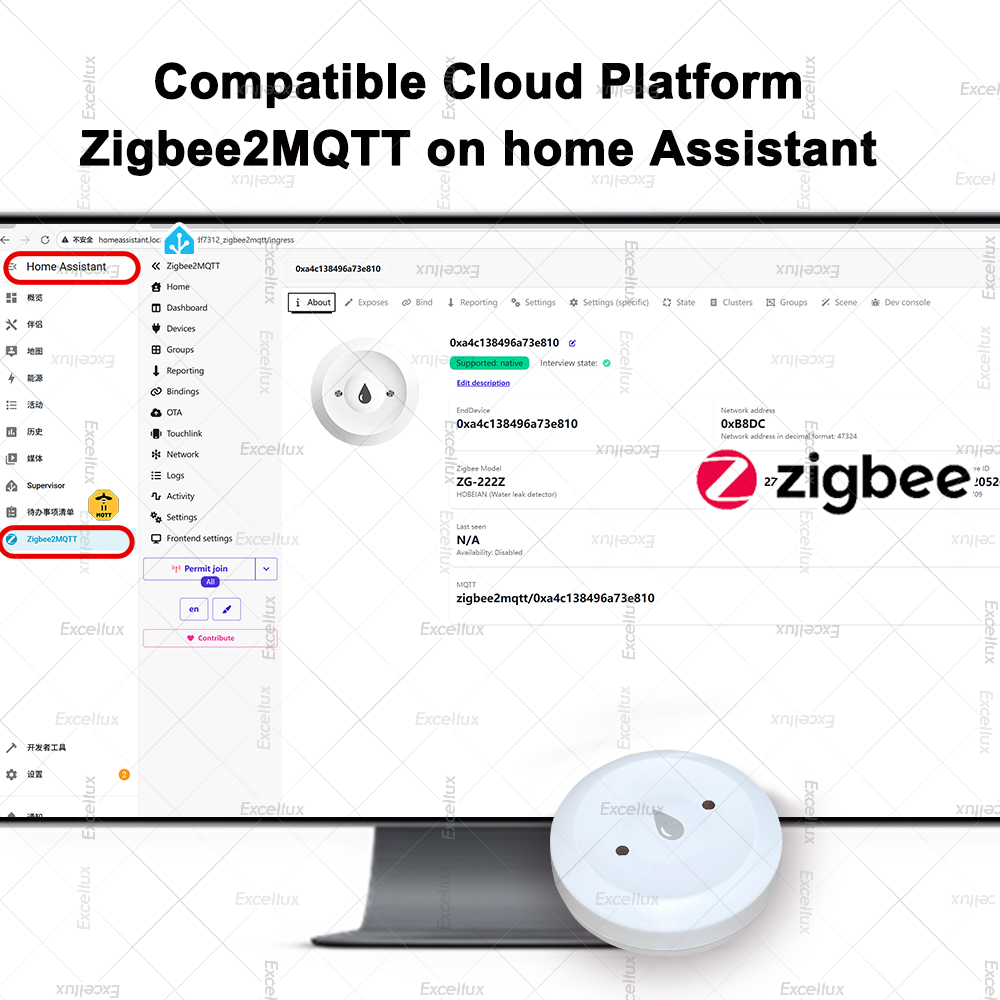 Detektor wody Zigbee czujnik w – Home Security Devices recenzja i cena