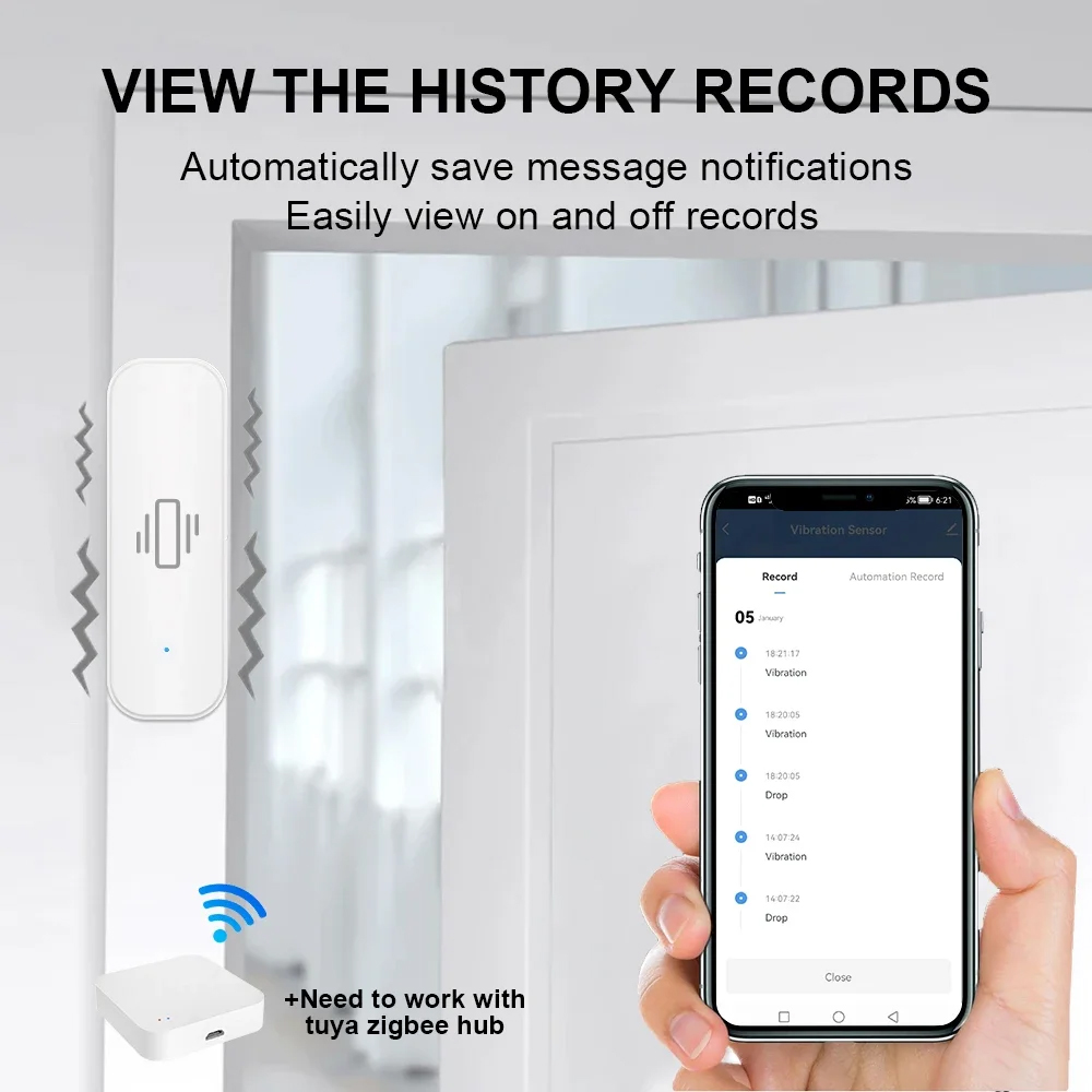 Inteligentny czujnik wibracji  – Home Security With Monitoring recenzja i cena