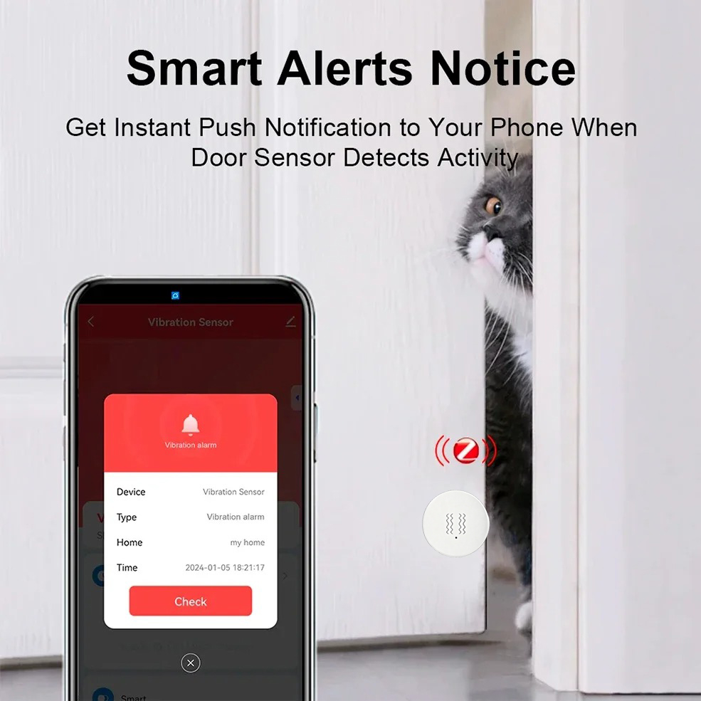 Inteligentny czujnik wibracji  – Home Security With Monitoring recenzja i cena