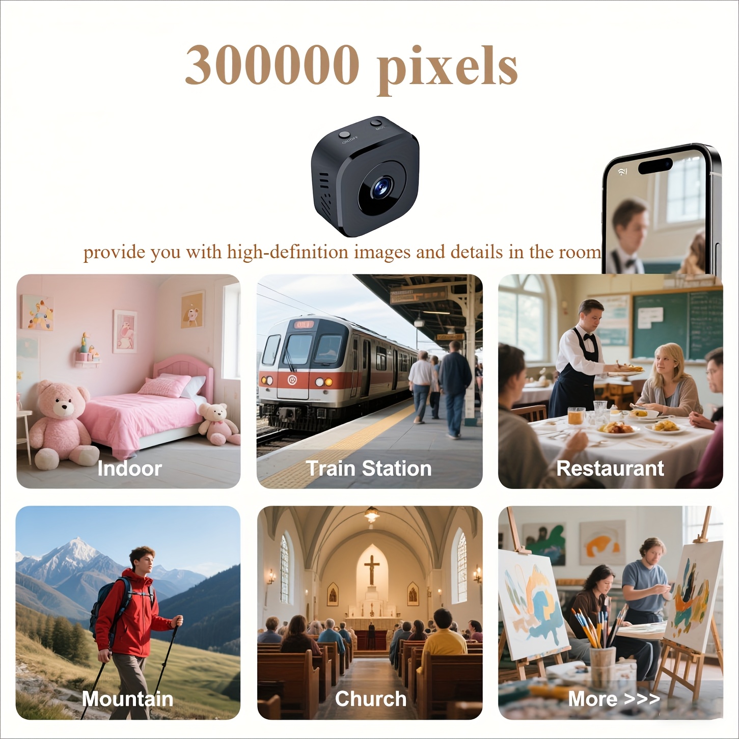 Miniaturowa kamera WiFi HD 108 – Home Security With Monitoring recenzja i cena